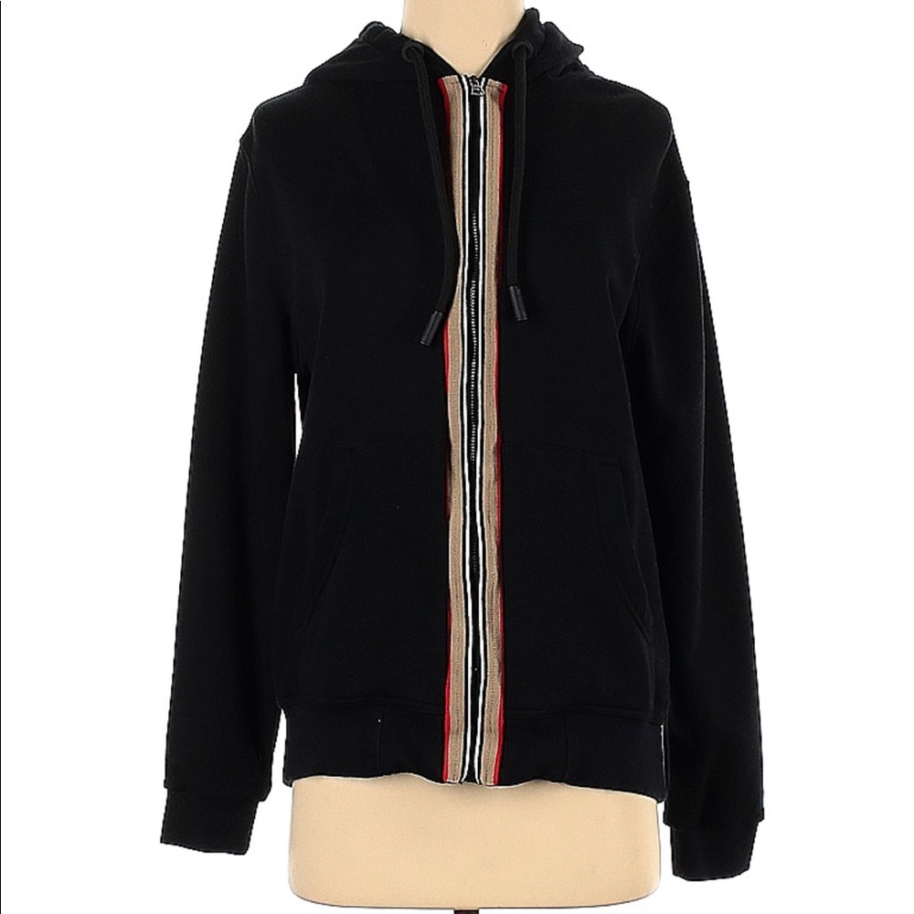 Burberry BLACK Size S Zip Up Hoodie